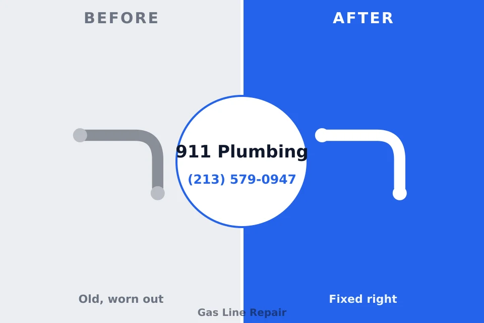 Before and after: plumbing repair Fort Meade, MD